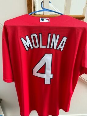 Nike Red MLB Genuine Merchandise Jersey